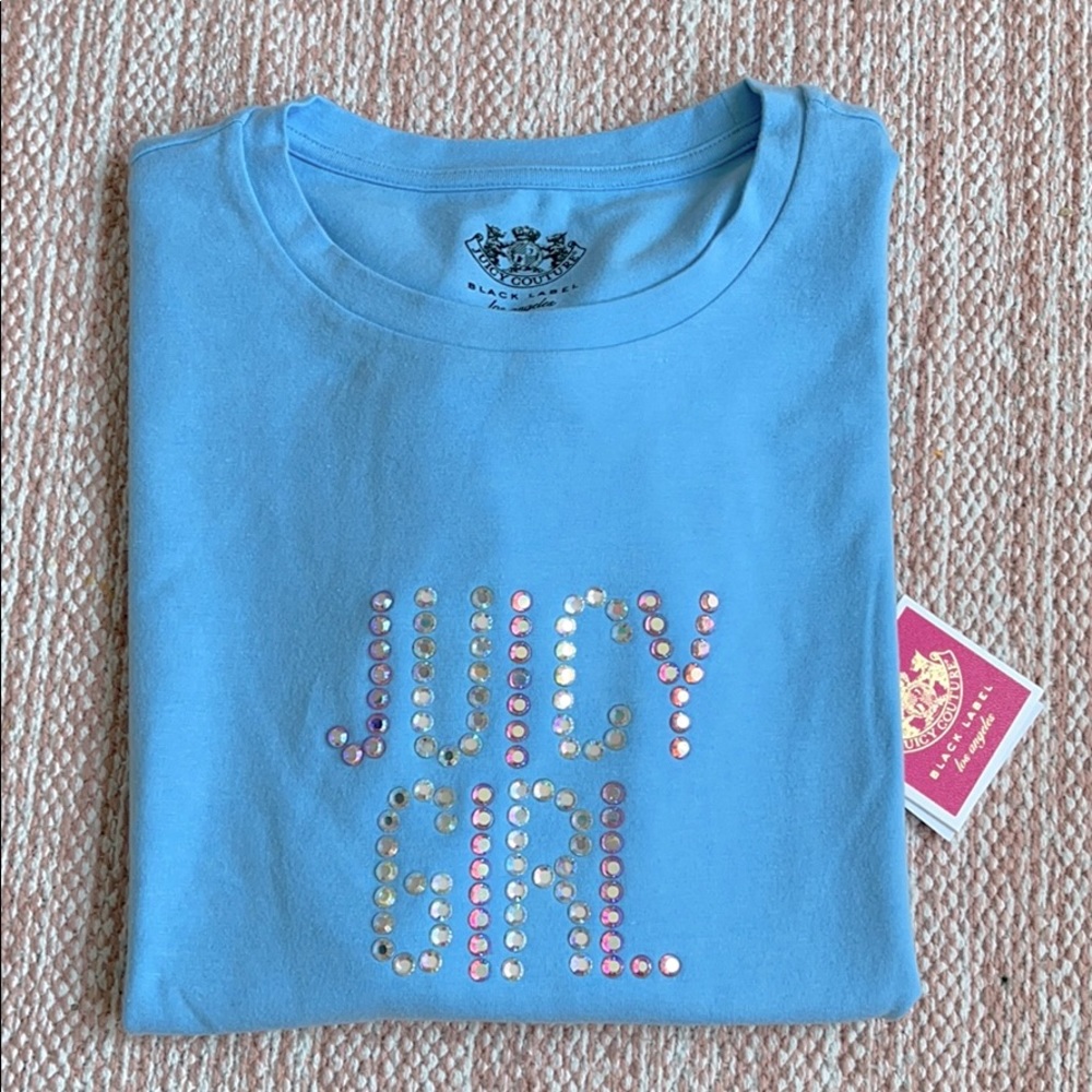 NWT Juicy Couture Girls Jeweled Tee